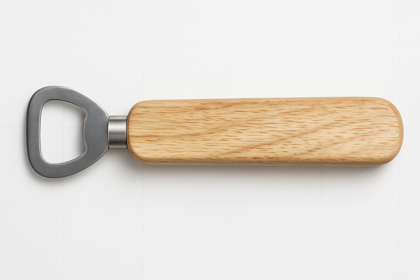 Engraved Personalised Stainless Steel with Wooden Handle Bottle Opener
