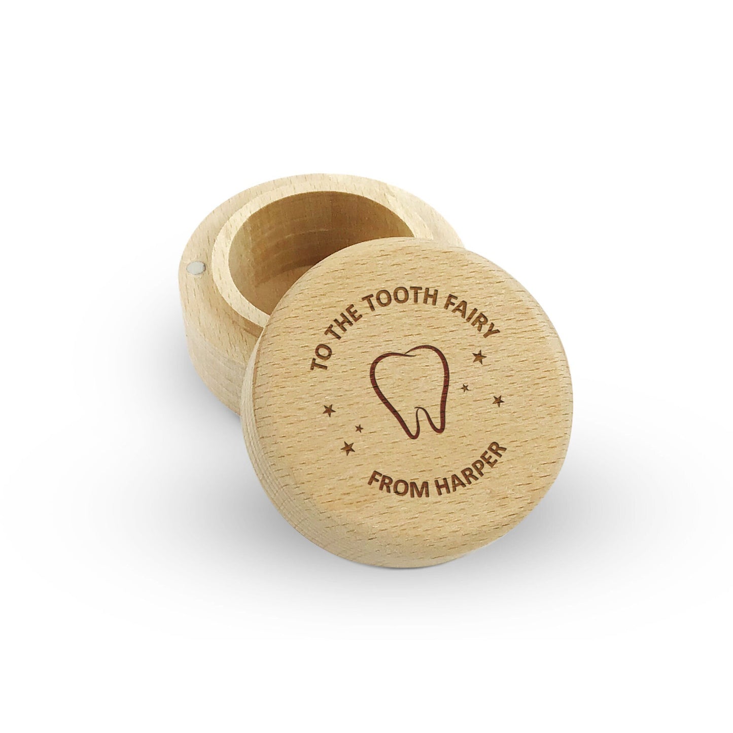 Personalised Tooth Fairy Box Custom Text Child's Name Boy Girl Perfect keepsake Birthday Christmas Gift Baby Milk Teeth Fairy Holding Tooth