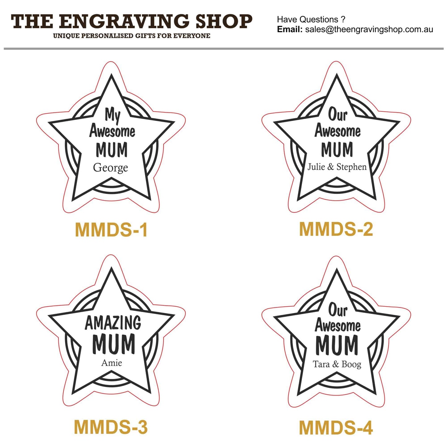 Mothers Day Star Fridge Magnet