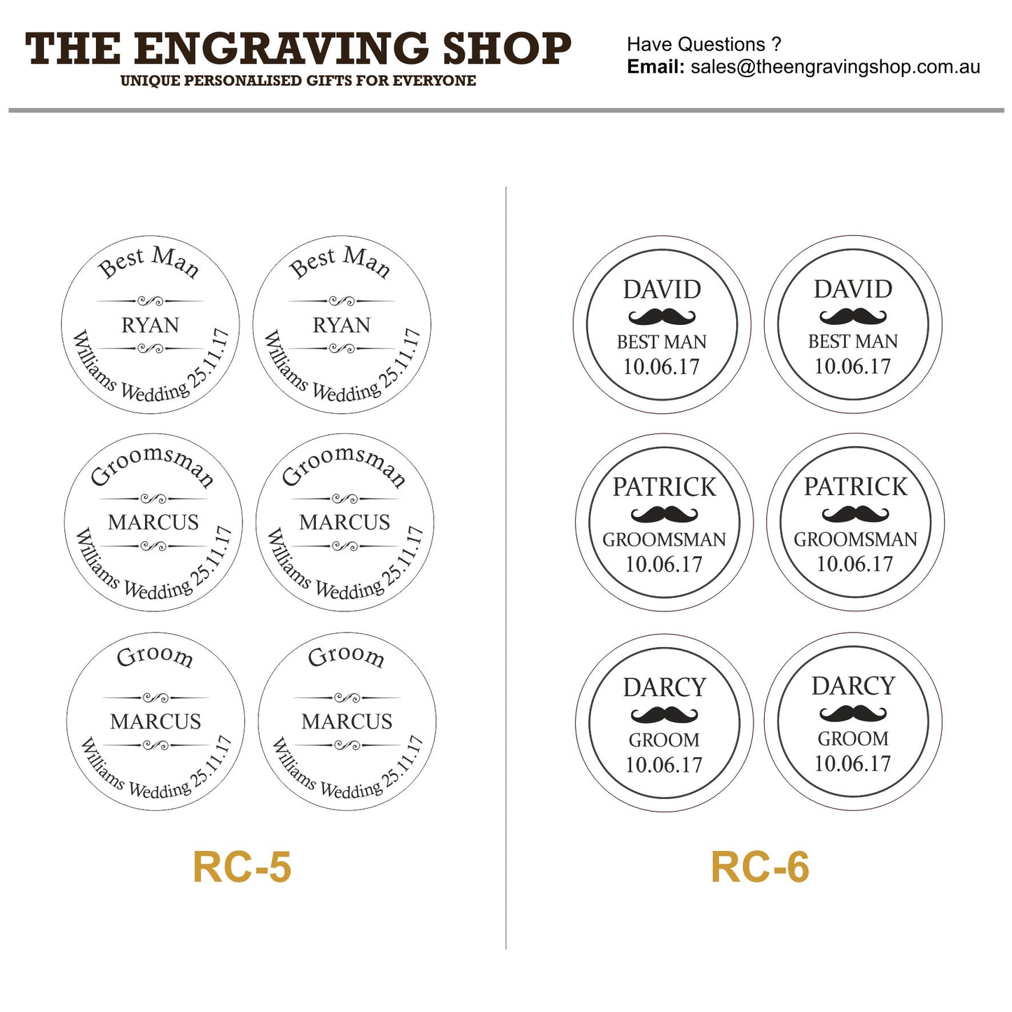 The Engraving Shop - Designs