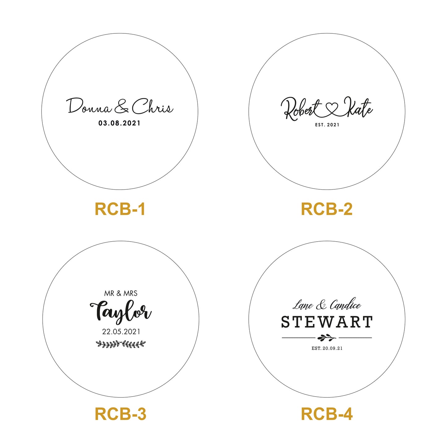 Round Wooden Cutting Board Custom Couple Names Housewarming Gift