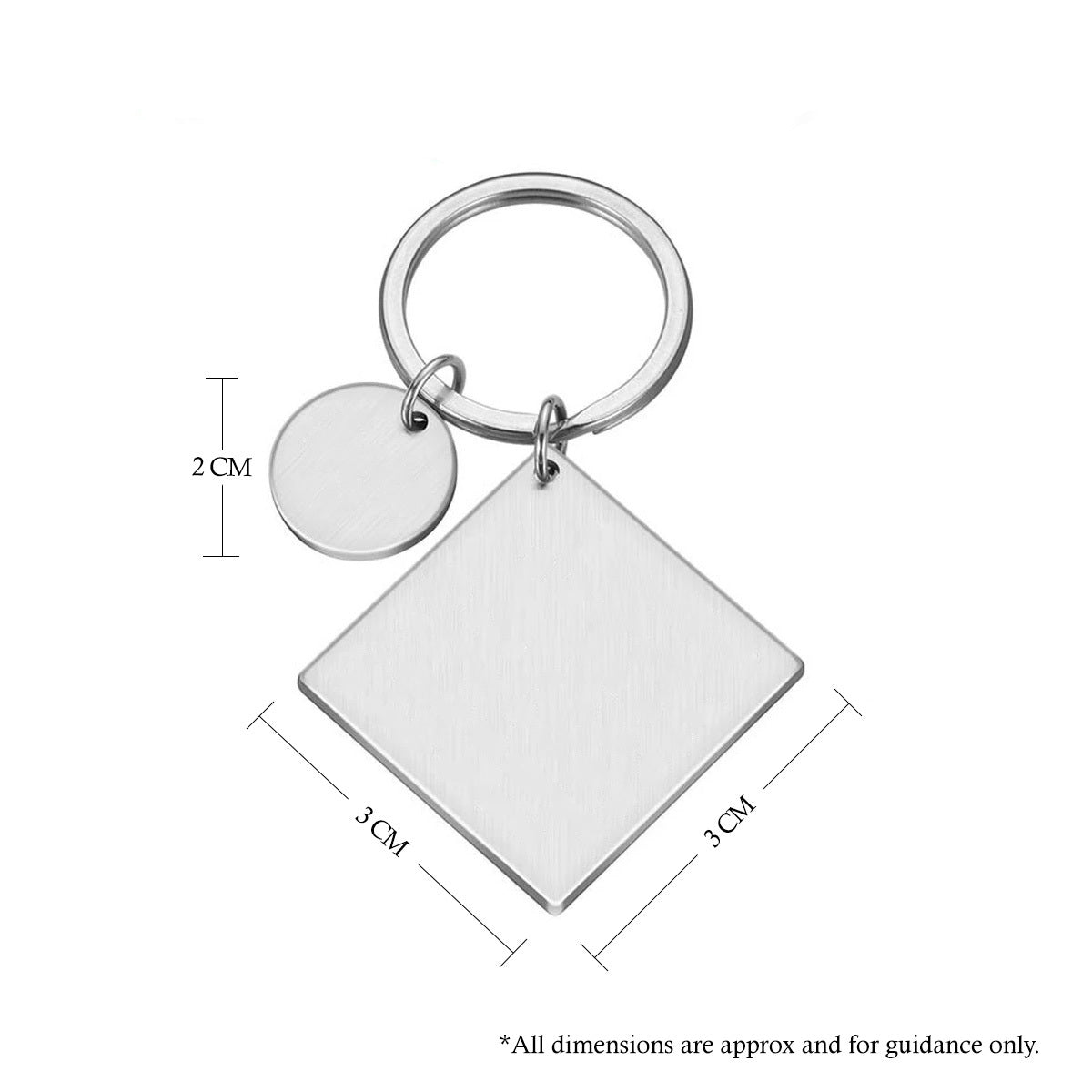 Engraved Our First Home Metal Keyring Gift Custom Initials Date