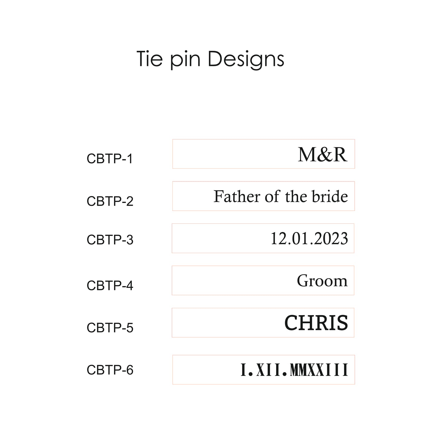 Personalised Engraved Stainless Steel Mens Round Cufflinks with Tie Pin Set