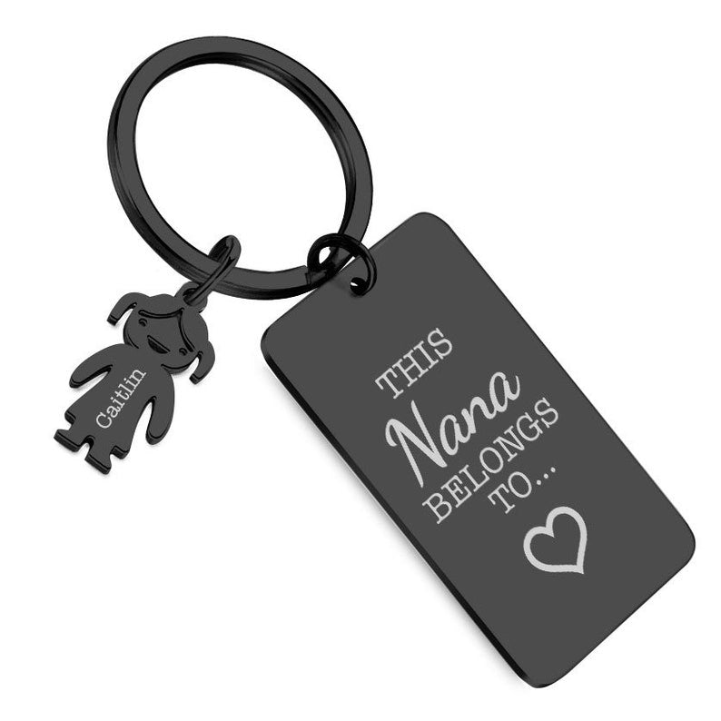 This Mummy Belongs to Metal Family Keyring Gift