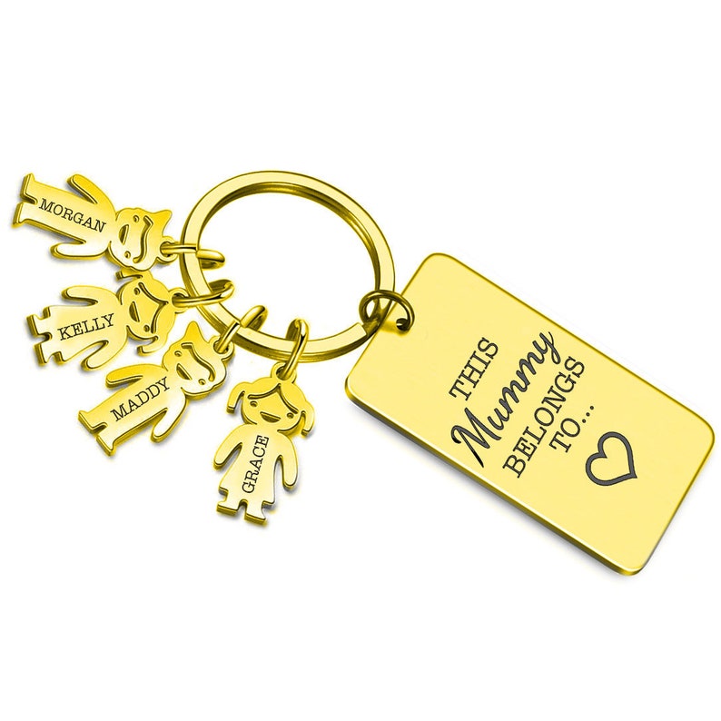 This Mummy Belongs to Metal Family Keyring Gift
