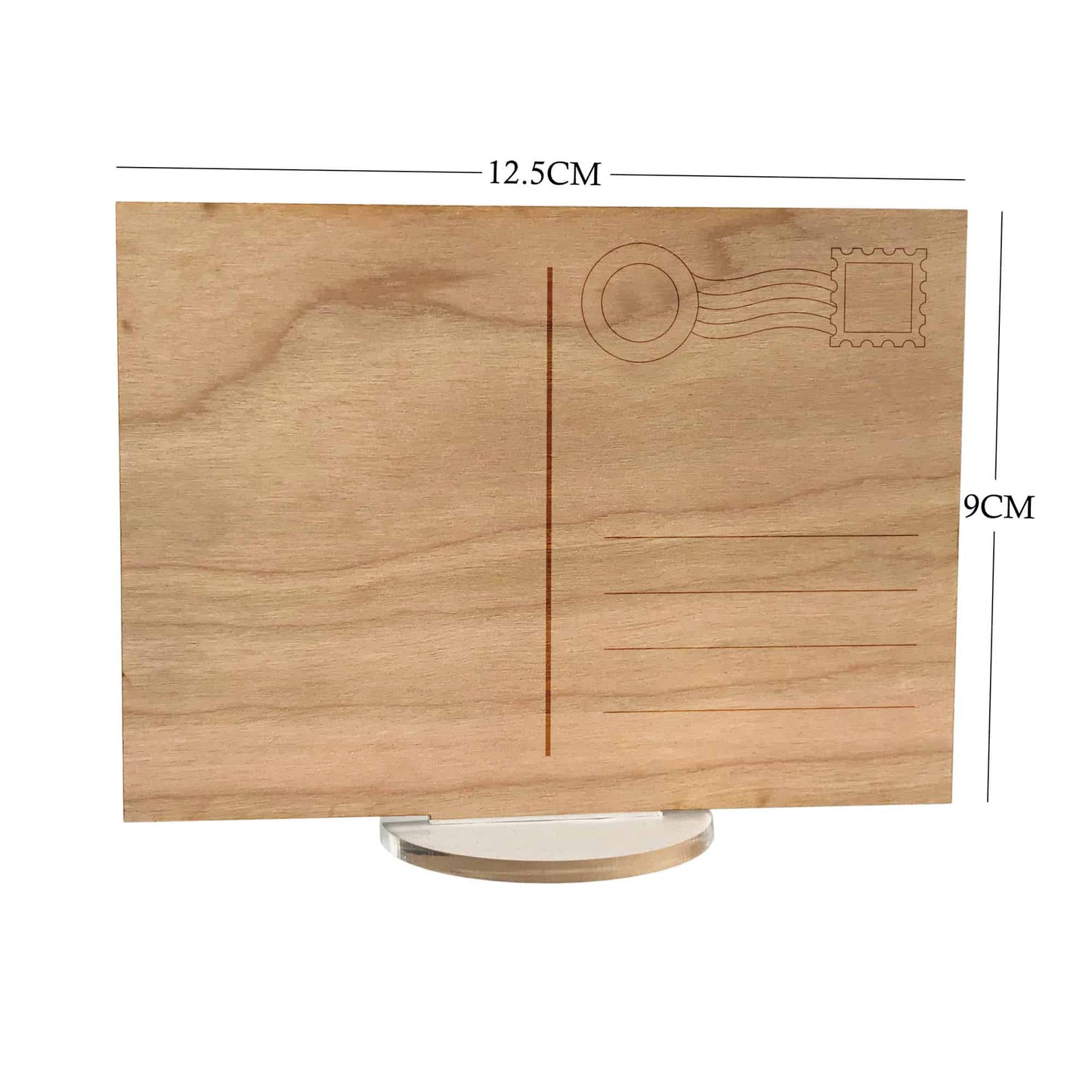 Wooden post card Gift for Teacher with stand