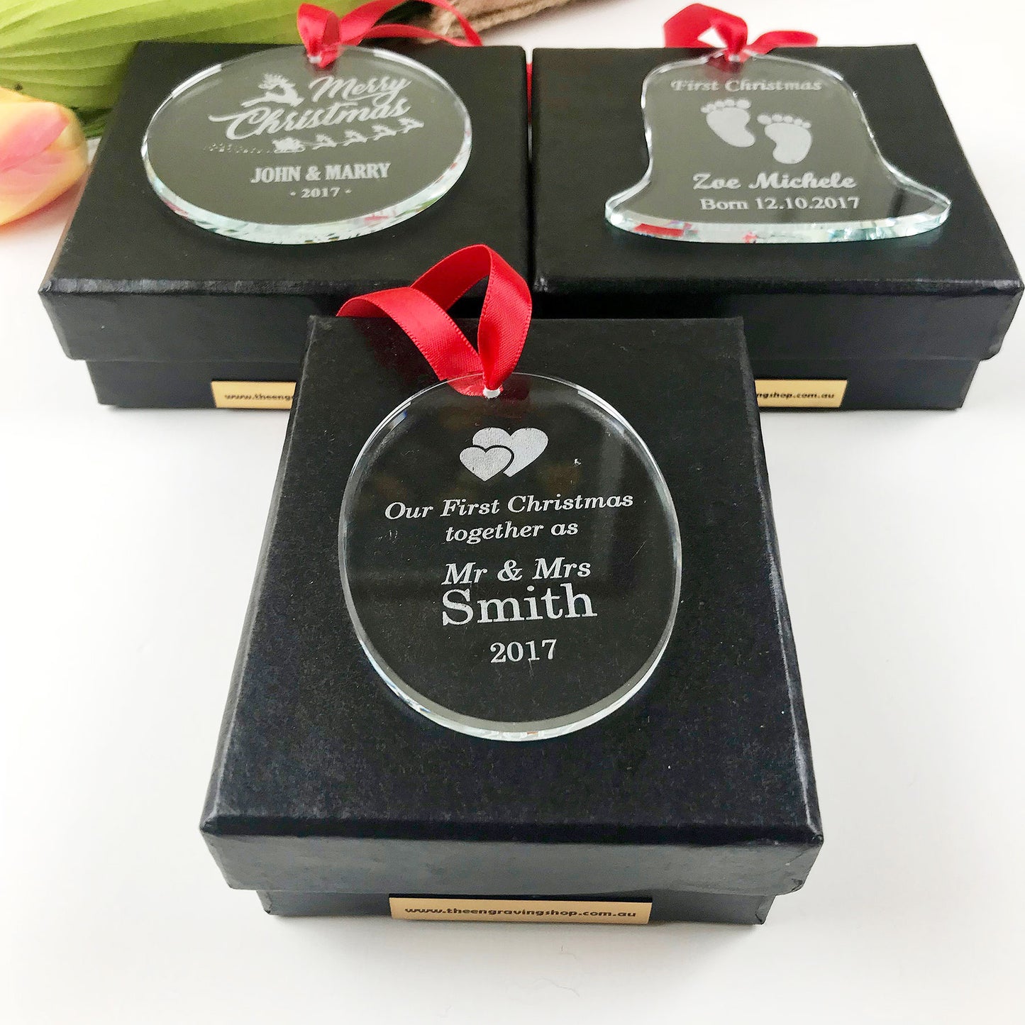 Christmas Crystal Ornament