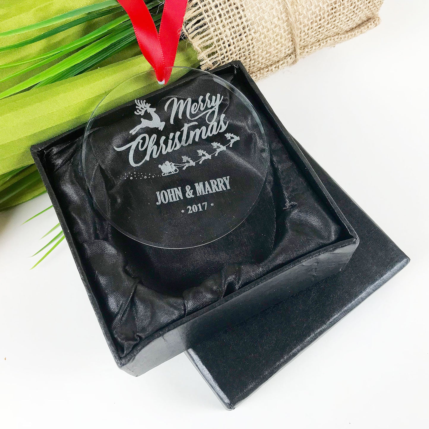 Christmas Crystal Ornament