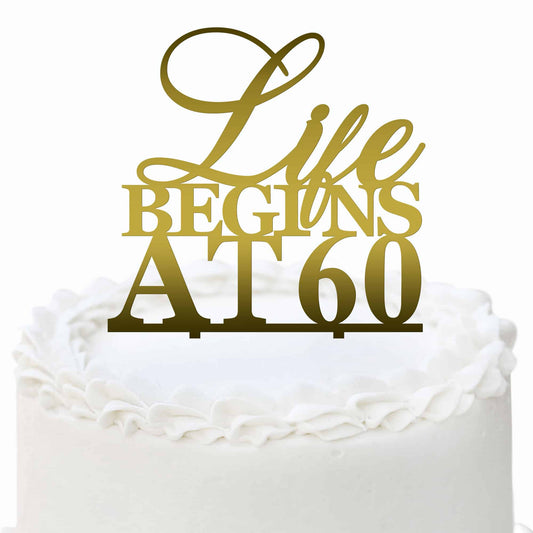 60th Birthday Cake Topper