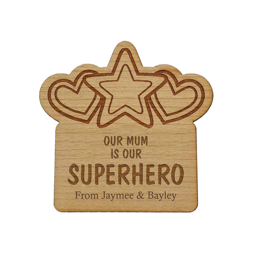 Mothers Day Star & Heart Fridge Magnet