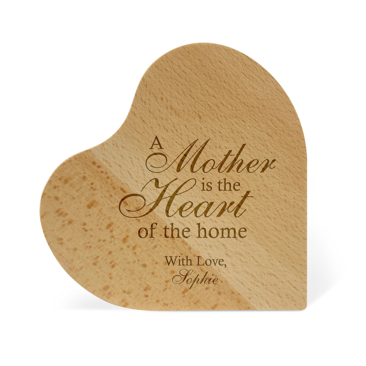 Wooden Heart Gift Mothers Day Birthday