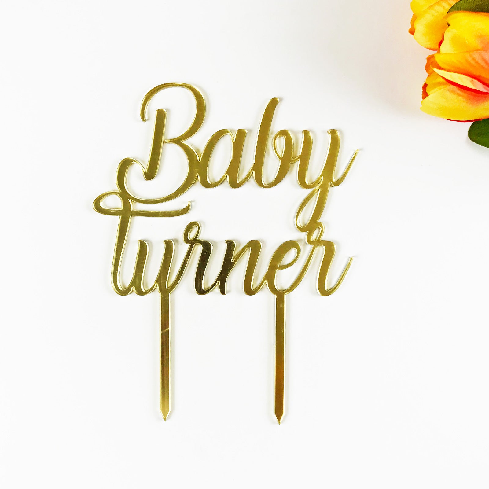 Personalised Acrylic Birthday Cake topper with Name