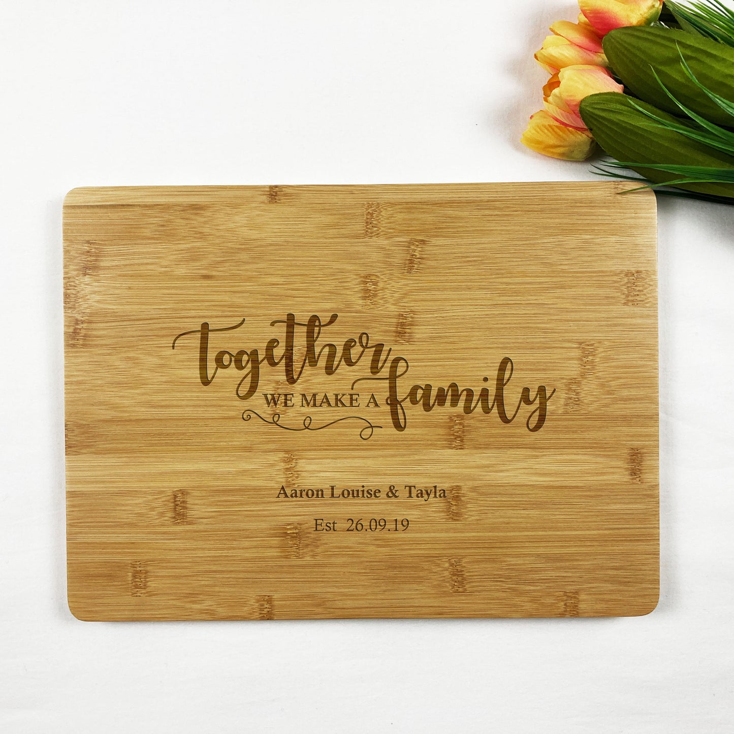 Together We Make a Family Chopping Board Gift for House Warming Christmas Wedding Anniversary