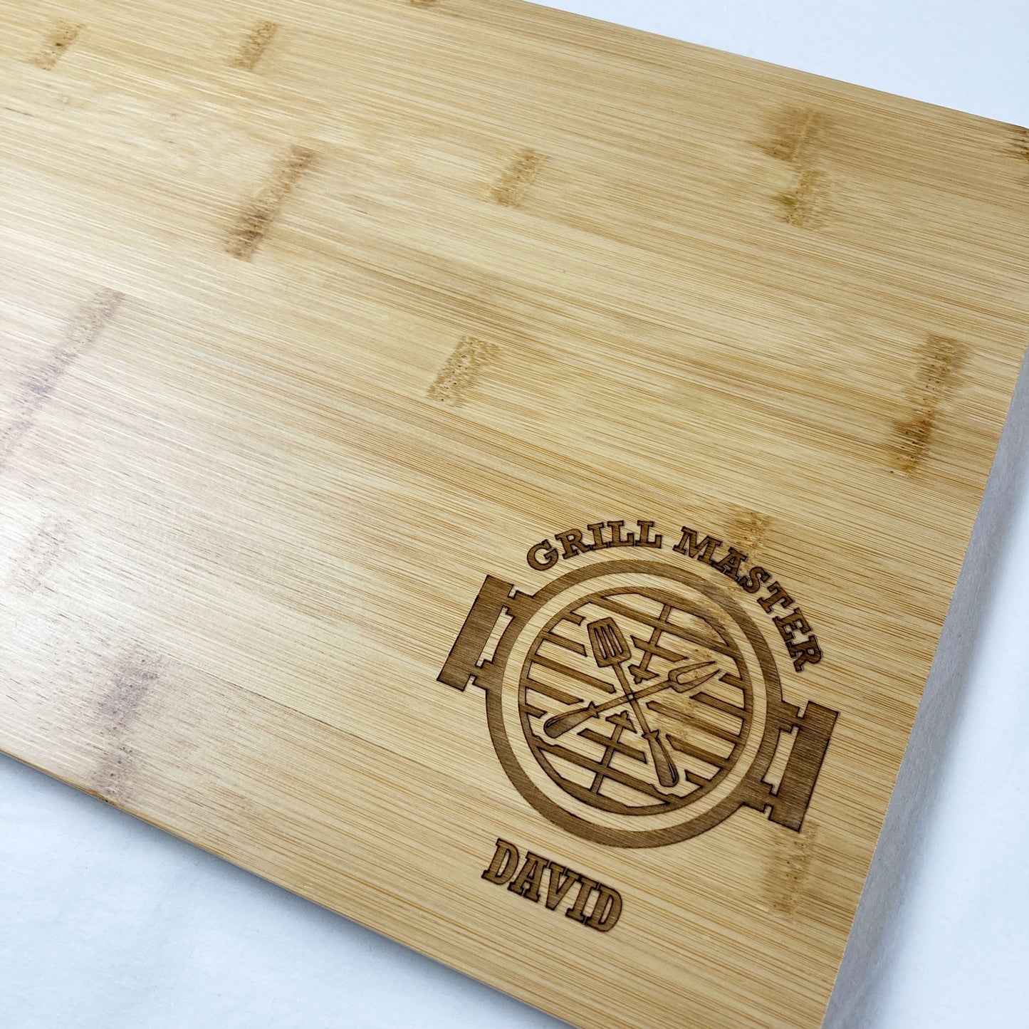 Grill Master Wooden Chopping Board Gift Fathers Day Birthday
