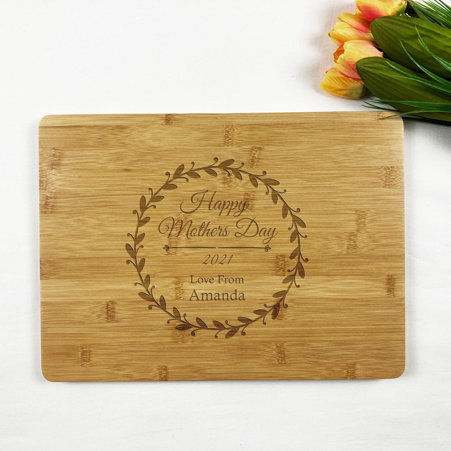 Happy Mothers Day Wooden Chopping Board Gift Mother Grandma