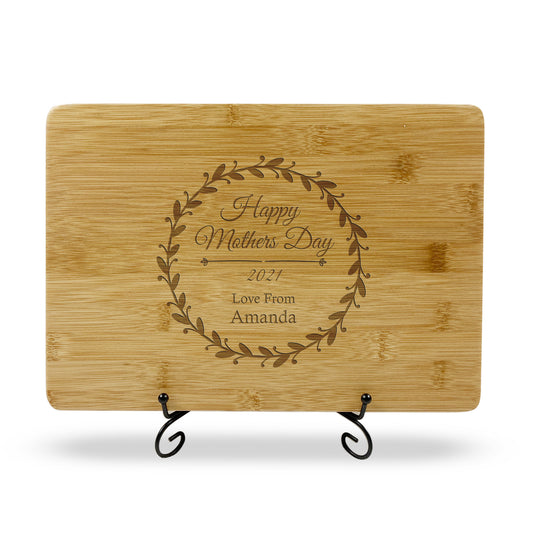 Happy Mothers Day Wooden Chopping Board Gift Mother Grandma