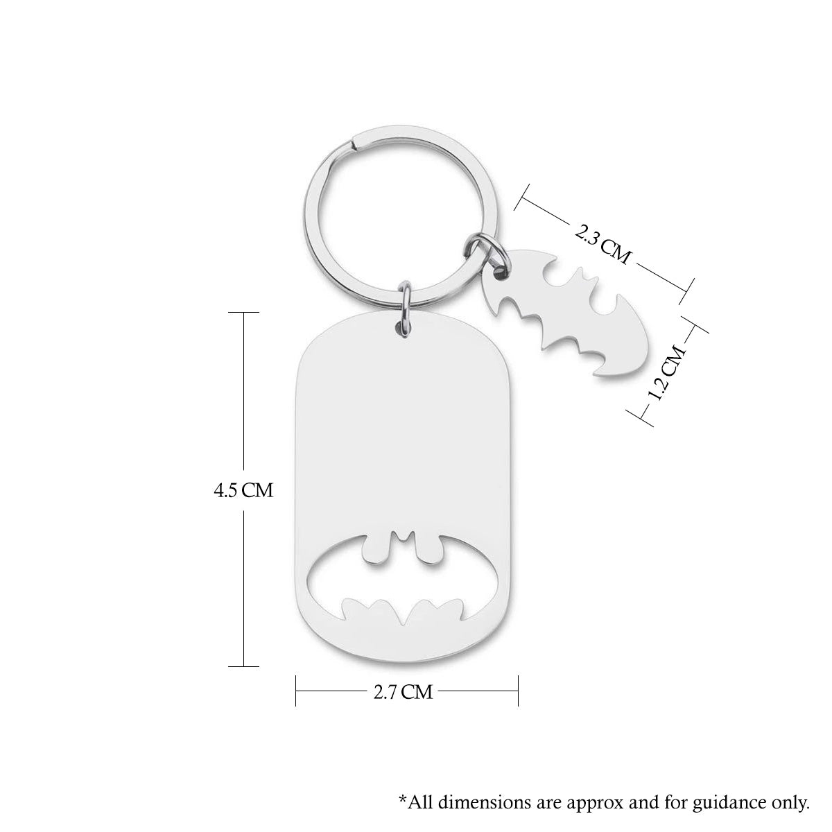 Batman Fathers Day Keyring Gift To the World You Are Just a Dad But to us You Are a Superhero
