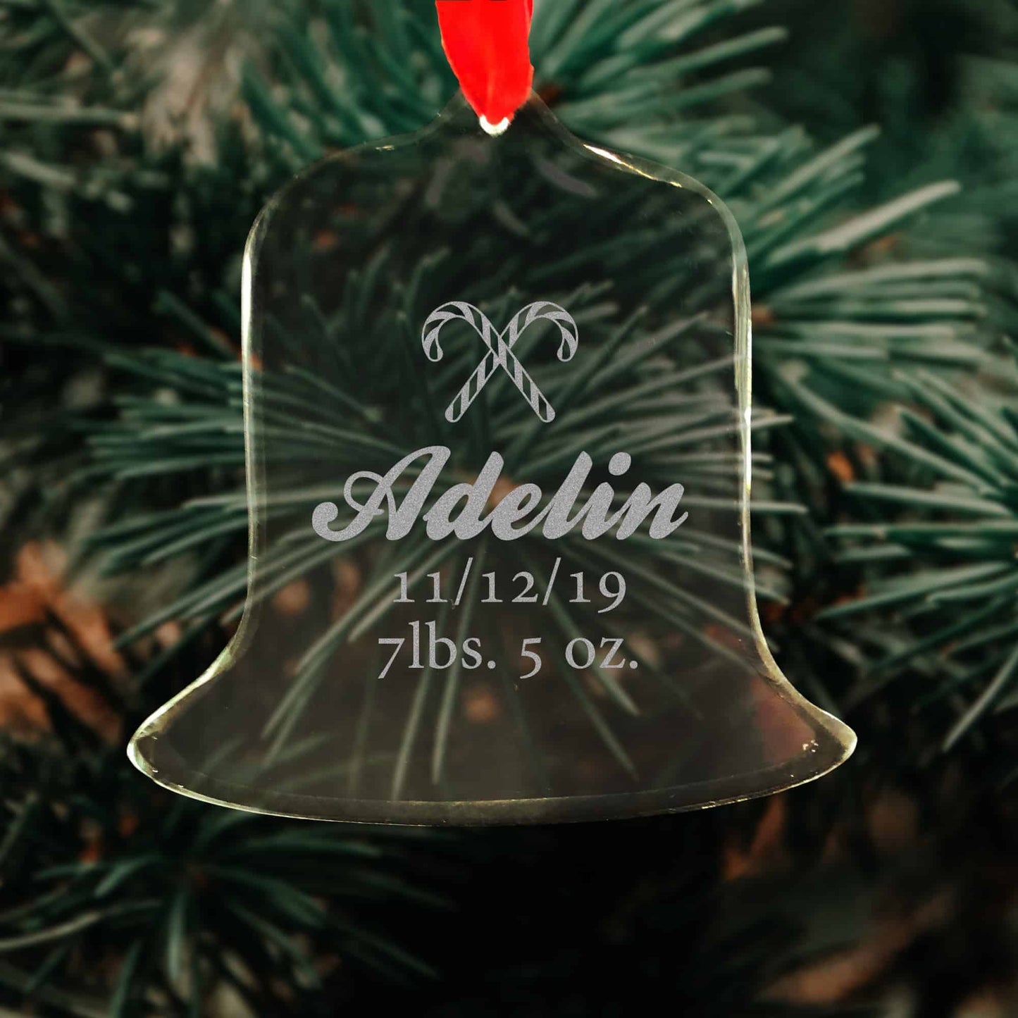 Christmas Crystal Bell Ornament