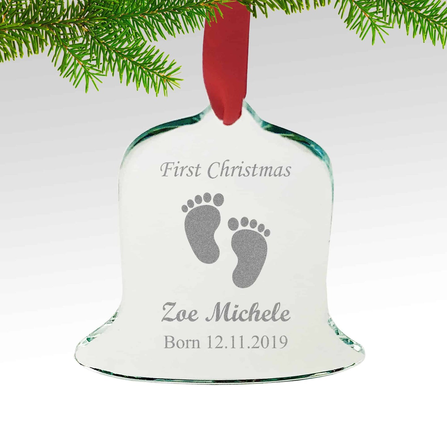 Christmas Crystal Bell Ornament