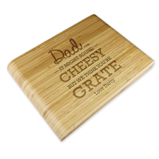 Dad you are Grate Cheeseboard With Knives Gift Set Fathers Day