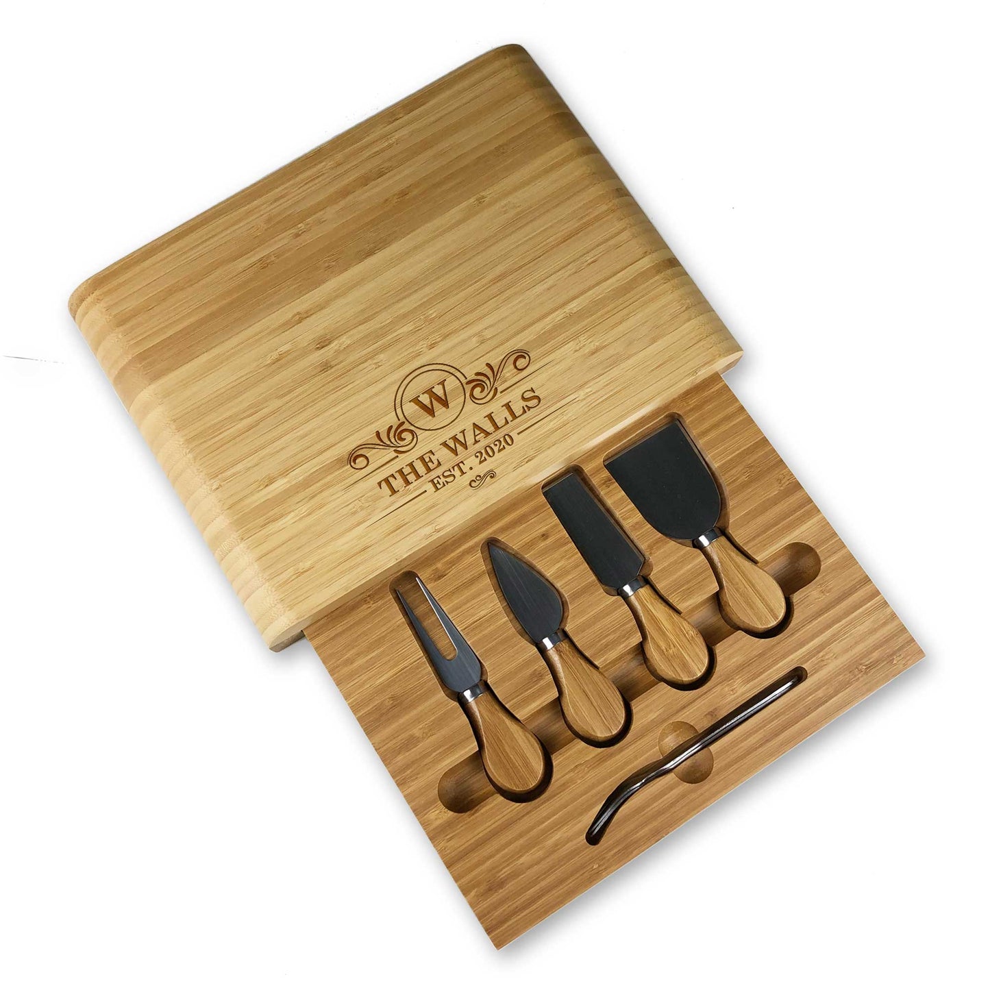 Wooden Engraved Cheeseboard Gift Wedding Anniversary Christmas