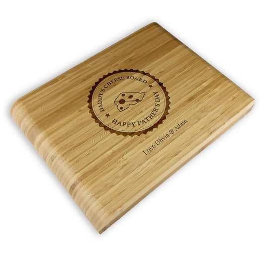 Happy Fathers Day Cheese board With Knives Gift Set