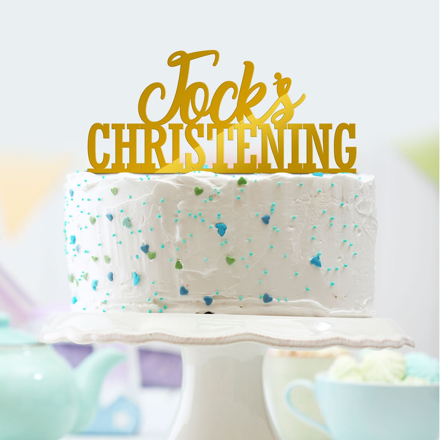 Christening Cake Topper