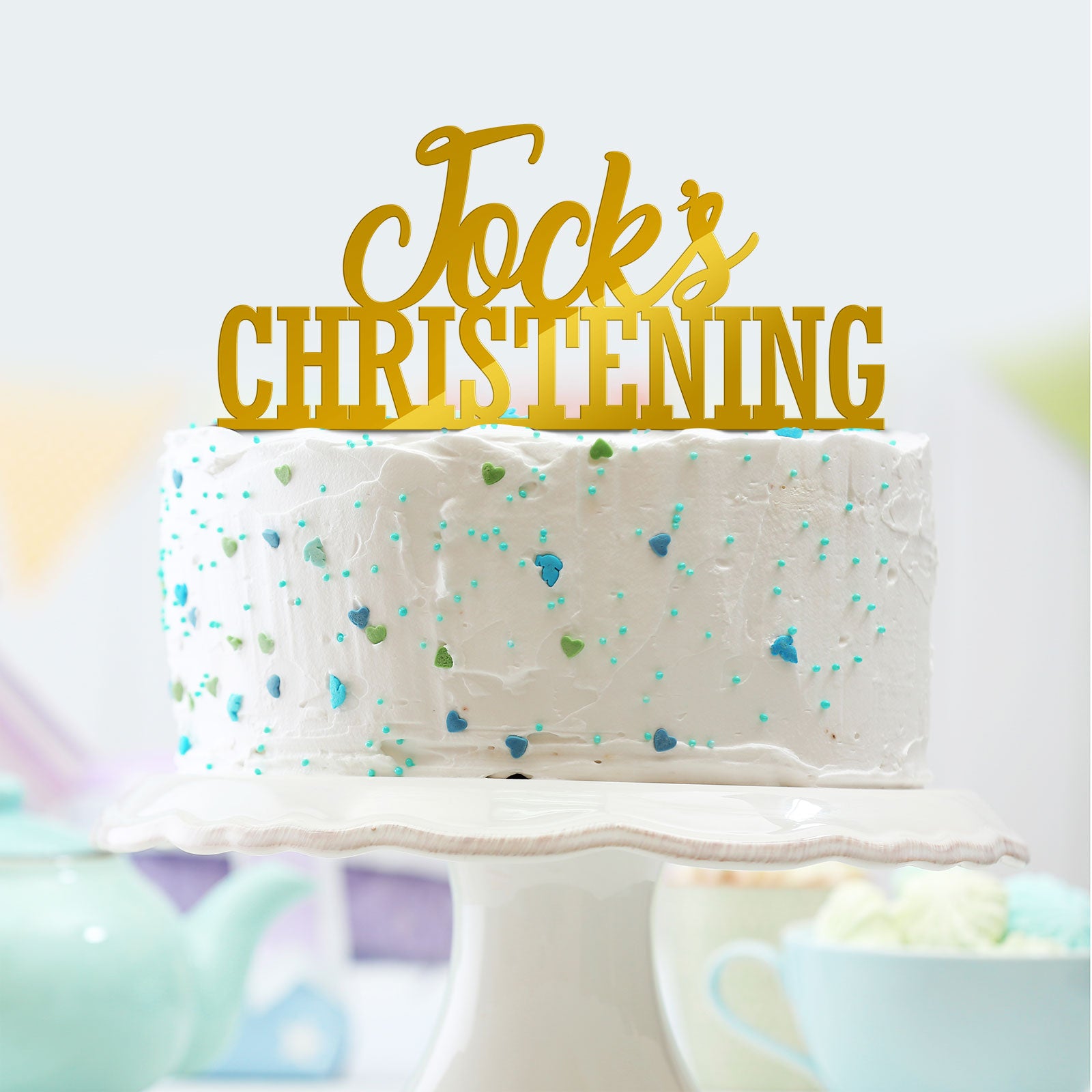 Christening Cake Topper