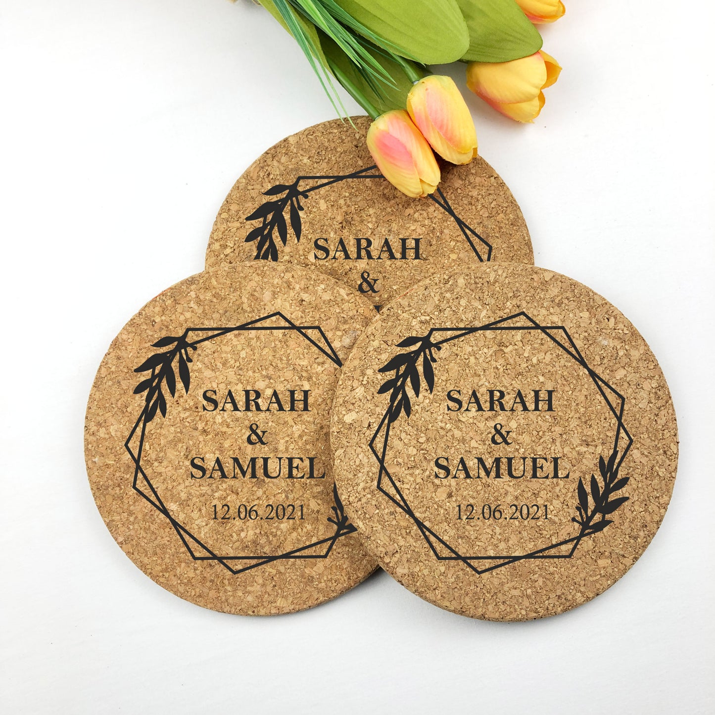 Cork Coasters New Home Wedding
