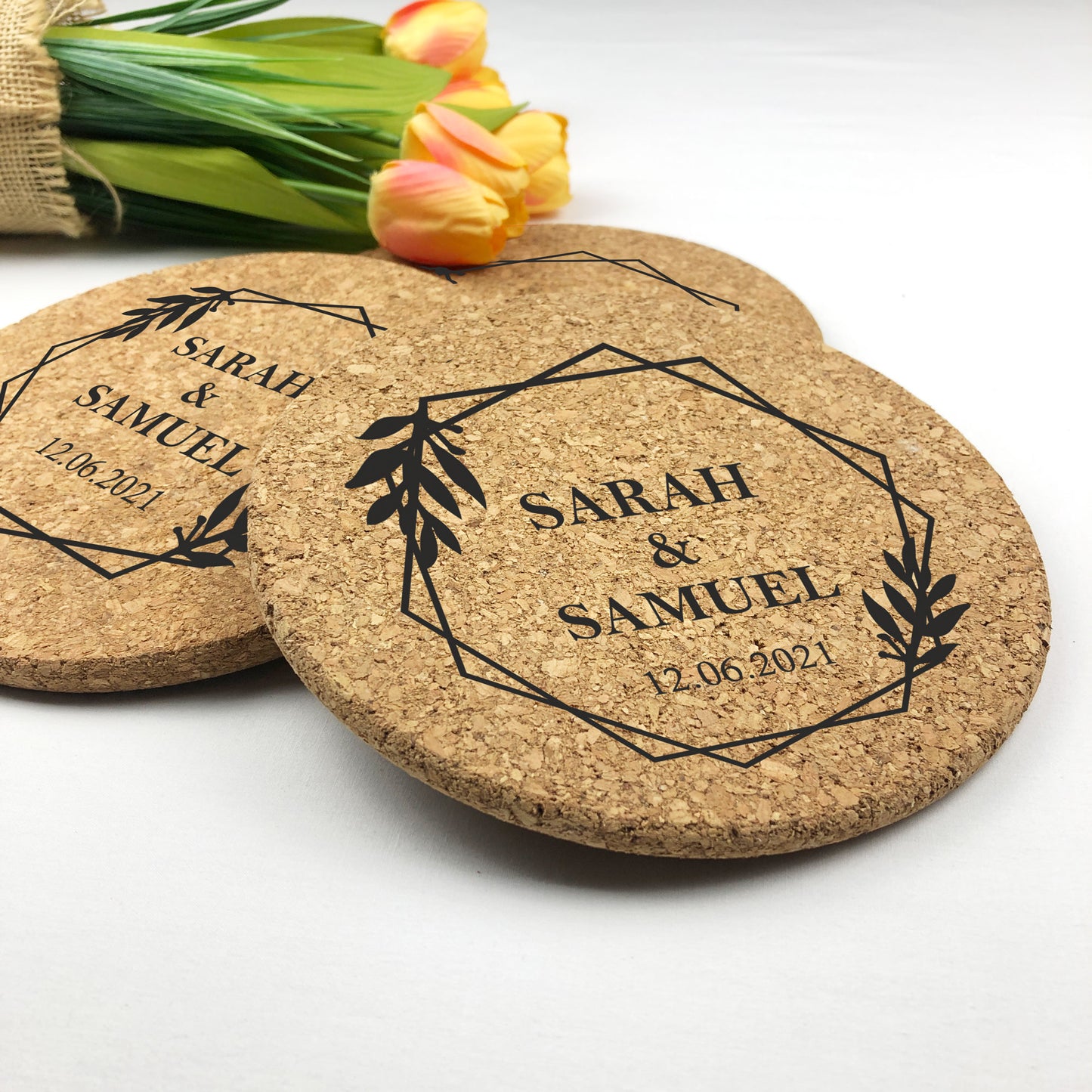 Cork Coasters New Home Wedding