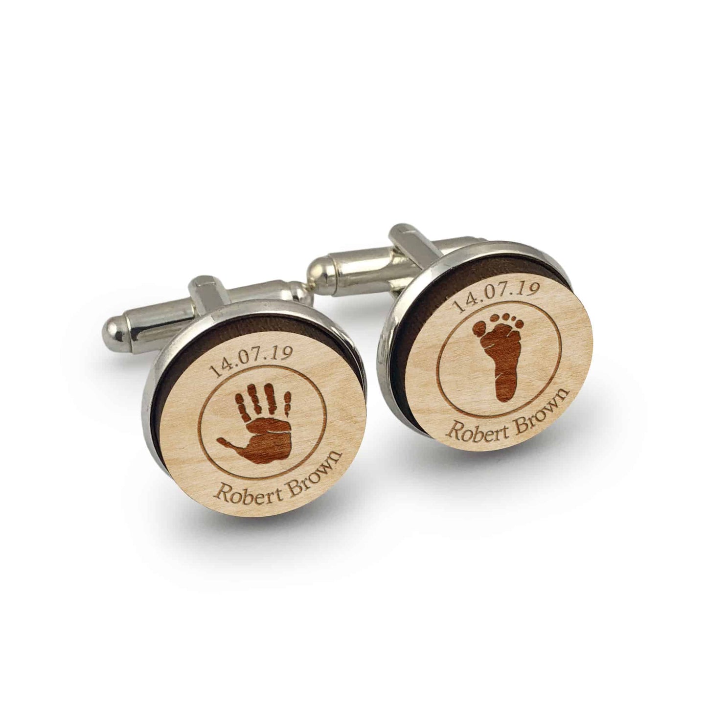 Father's Day wooden Shirt Cufflinks