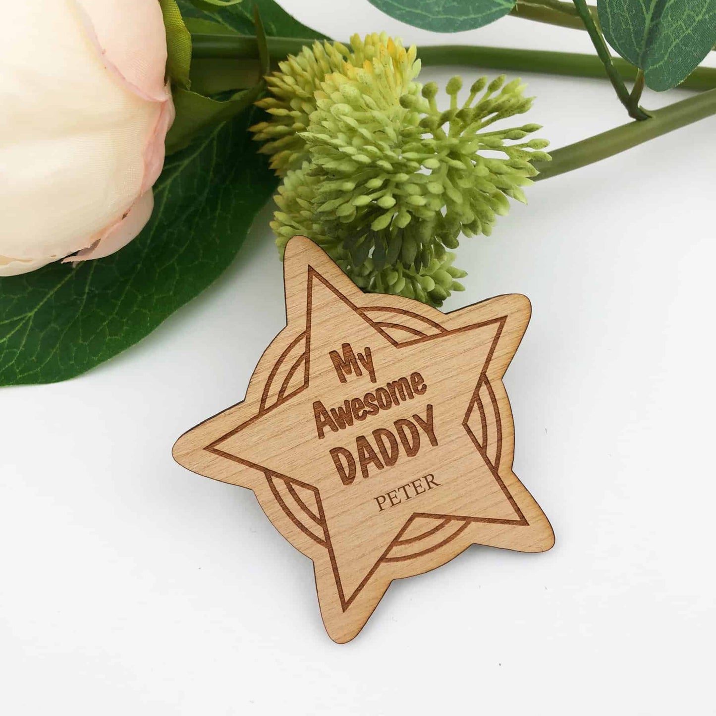 Fathers Day Star Fridge Magnet