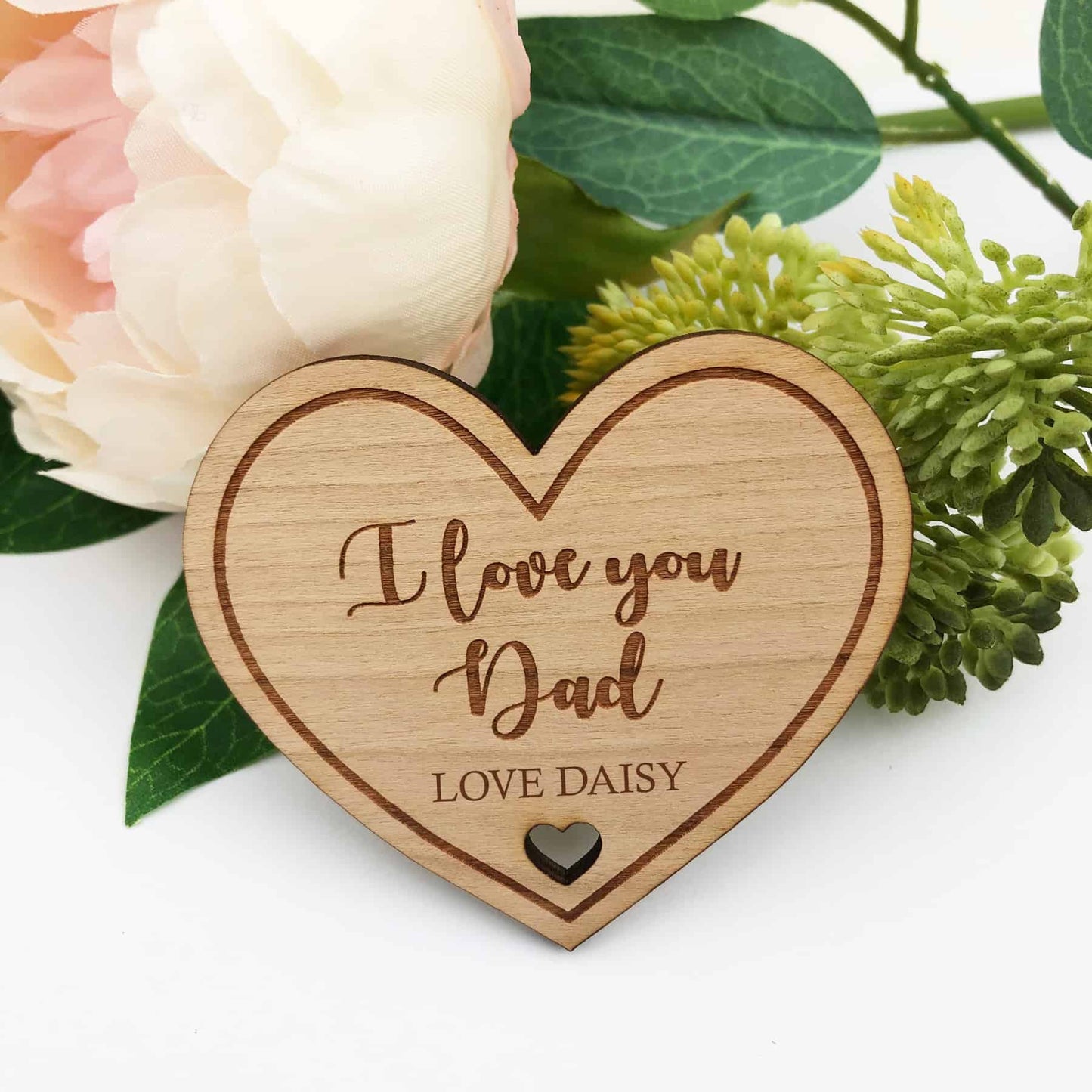 Fathers Day Heart Fridge Magnet