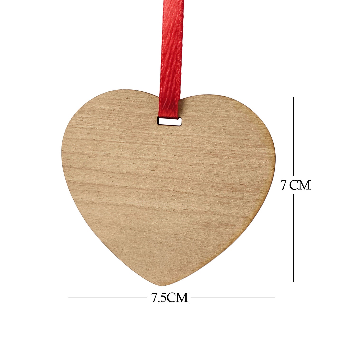 Wooden Heart Pet Memorial Ornament Gift