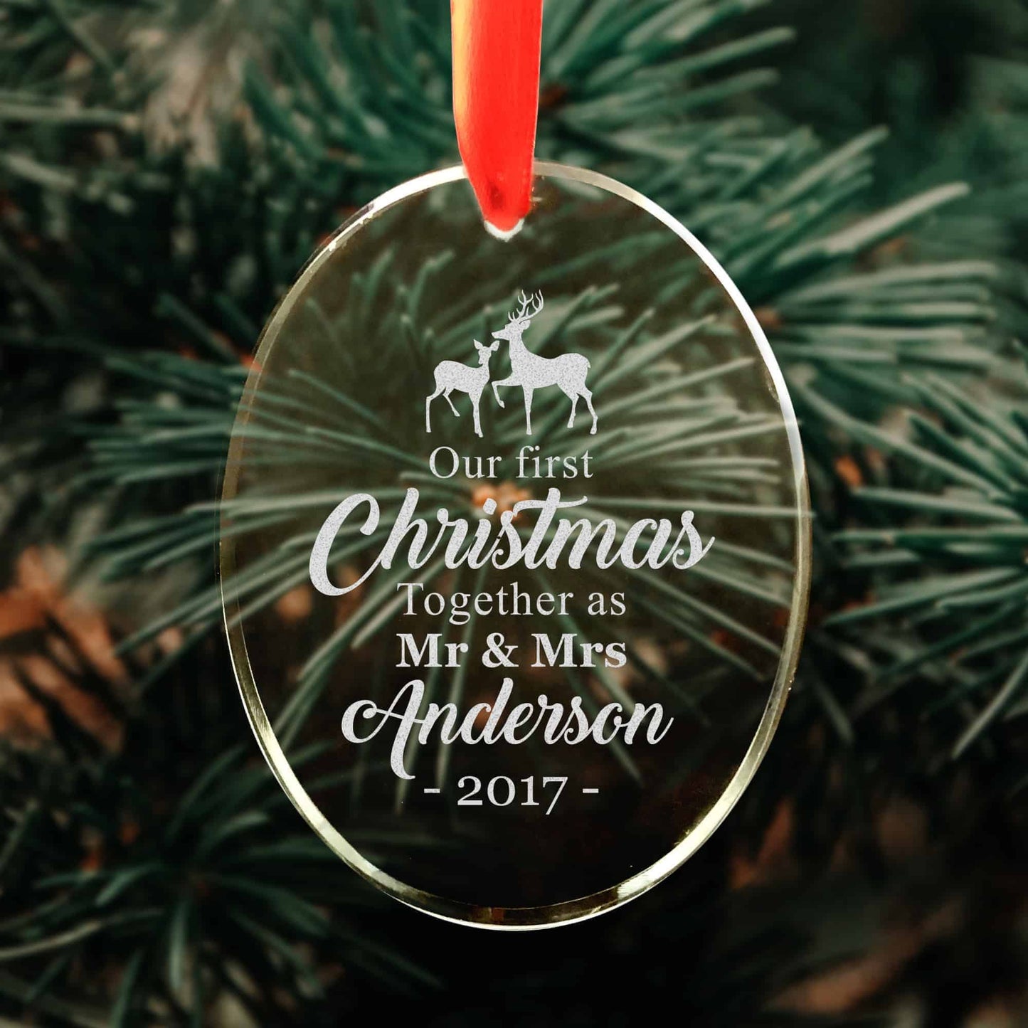 Christmas Crystal Ornament