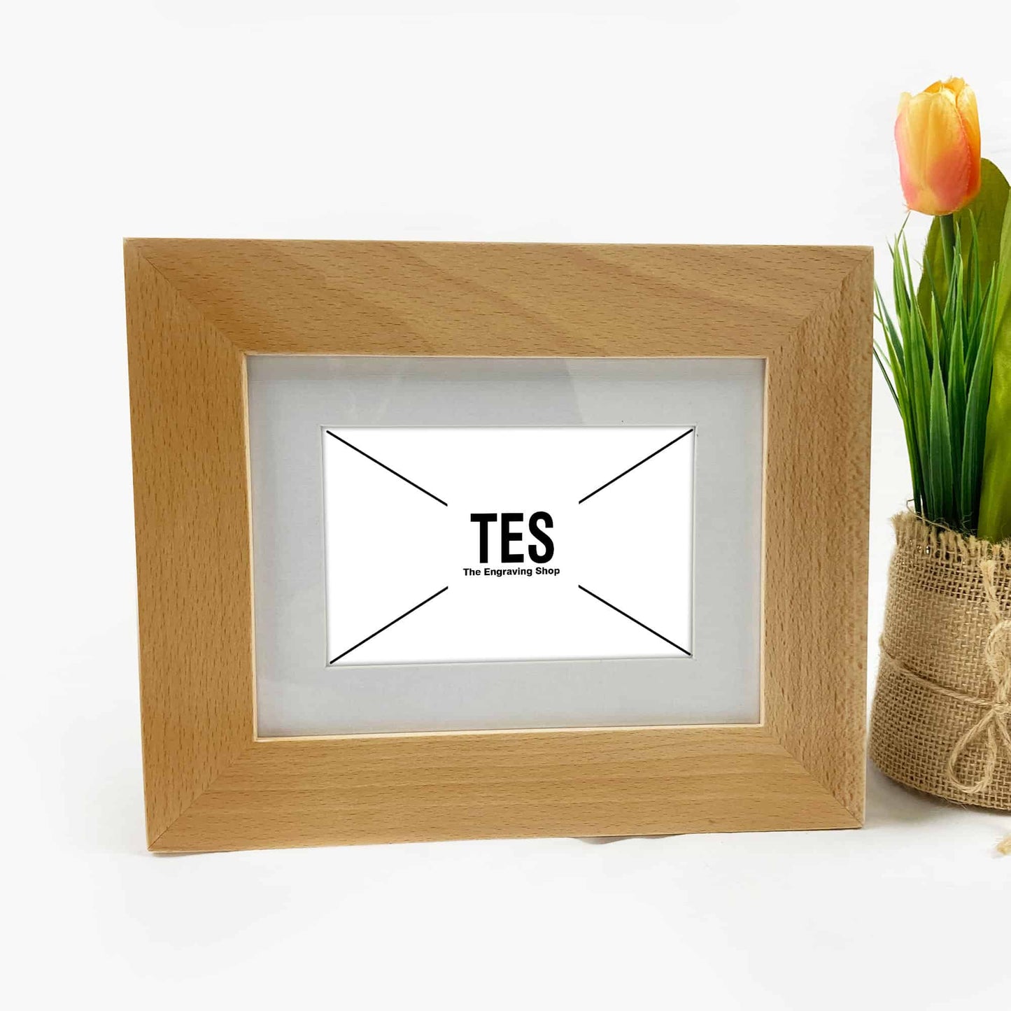 Wooden Photo Frame Gift Wedding Fathers Day Mothers Day