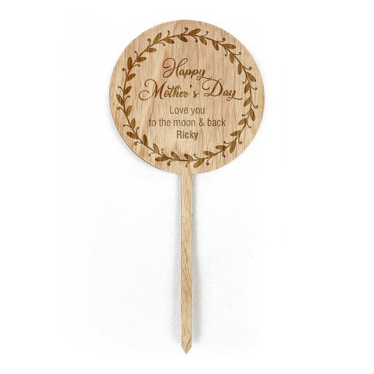 Wooden Planter Stick Gift for Mum on Mothers Day