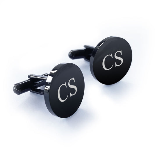 Engraved Stainless Steel Cufflinks for Groom Groomsman Best Man Father of the Bride