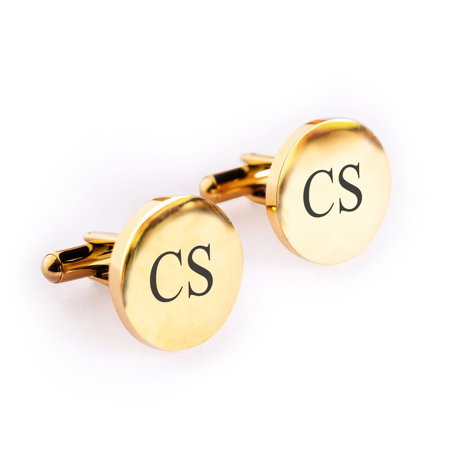 Engraved Stainless Steel Cufflinks for Groom Groomsman Best Man Father of the Bride