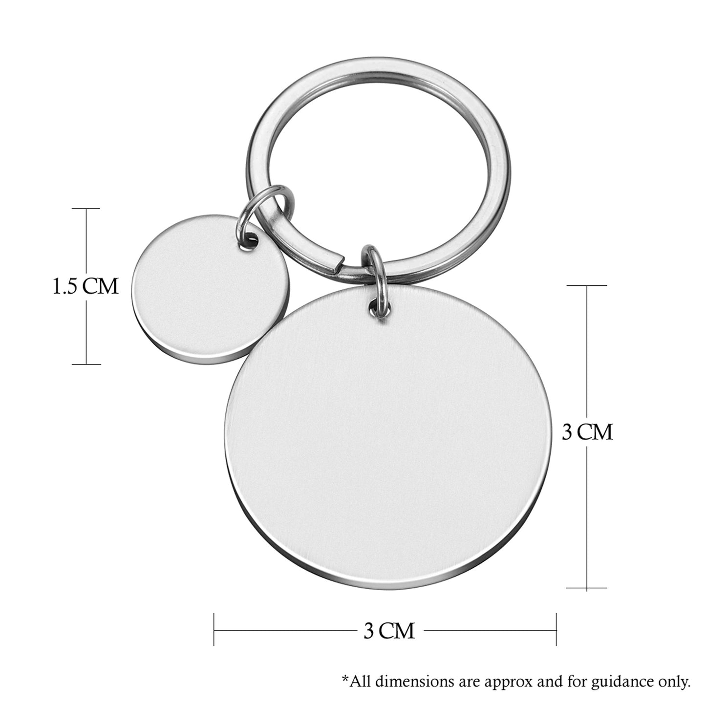 Engraved Metal Keyring Gift Happy First Fathers Day Dad