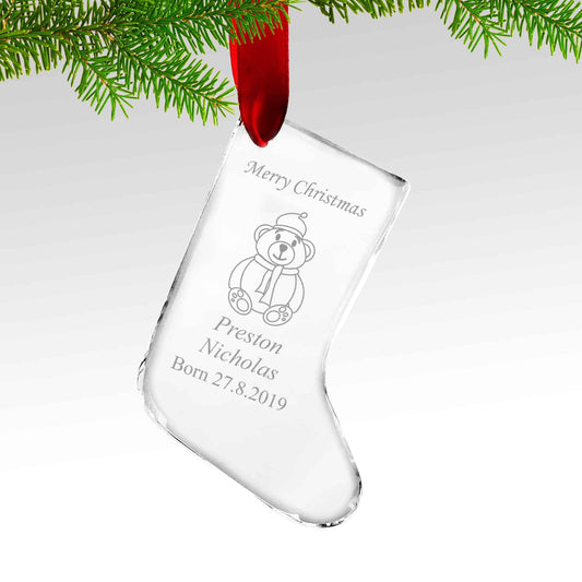 Christmas Crystal Socks Ornament