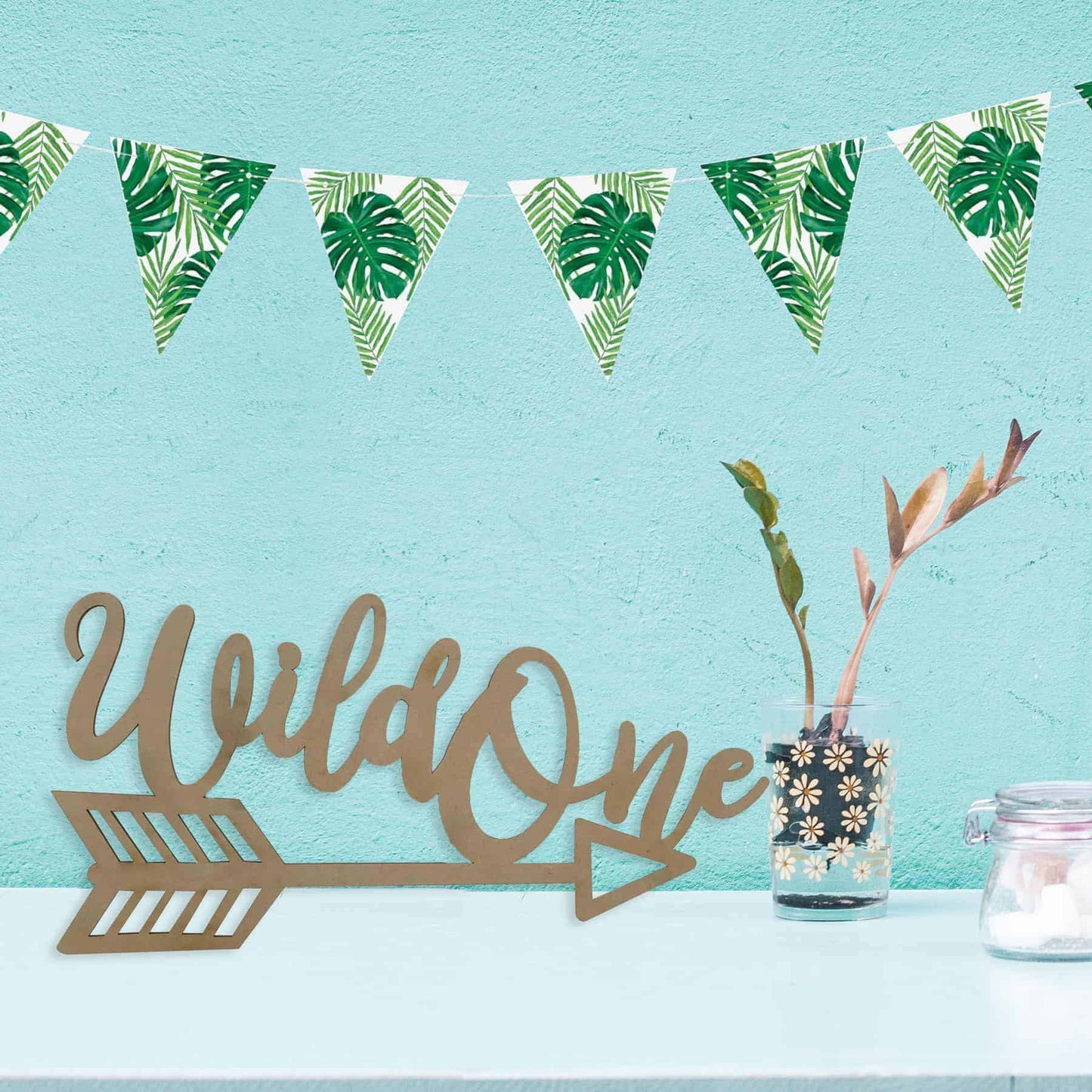 Tribal Wild One Arrow Sign for Birthday Party