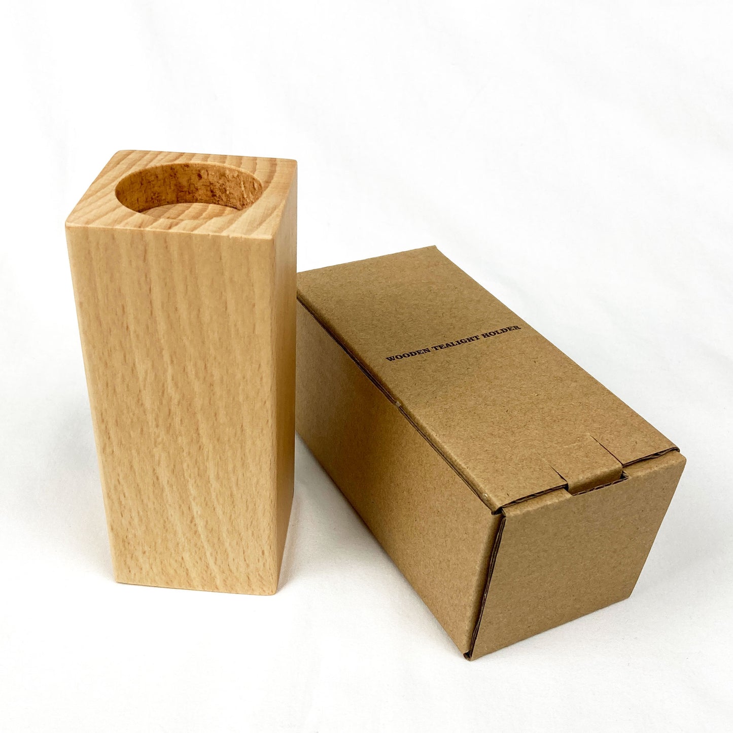 Wooden Tea light Candle Holder for Baptism