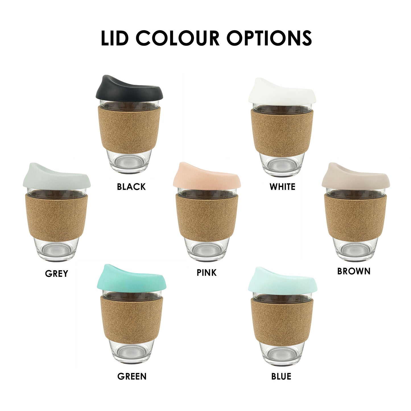 Engraved Cork Band Glass Coffee Tea Cup Gift