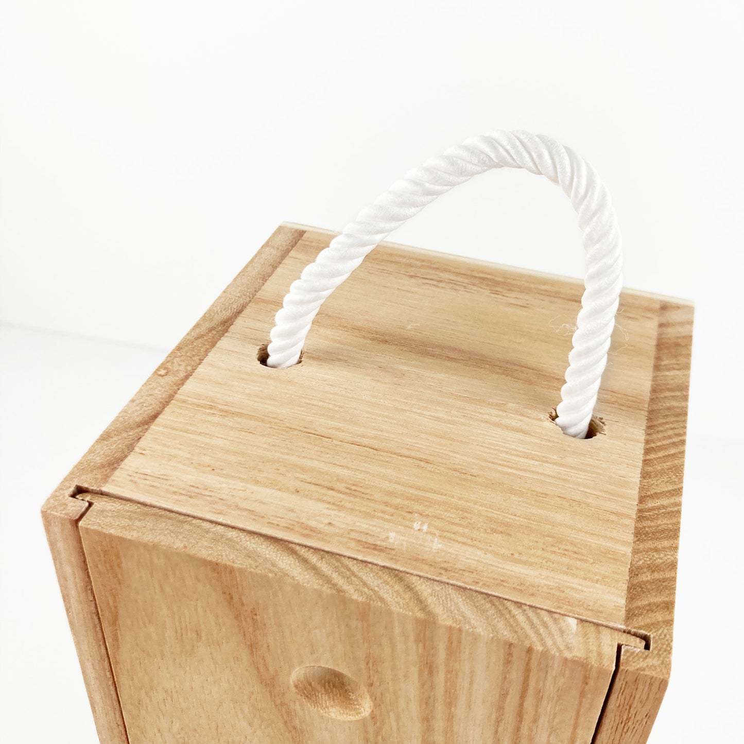 Wooden Wine Box with Engraved Custom Names & Date Anniversary Gift
