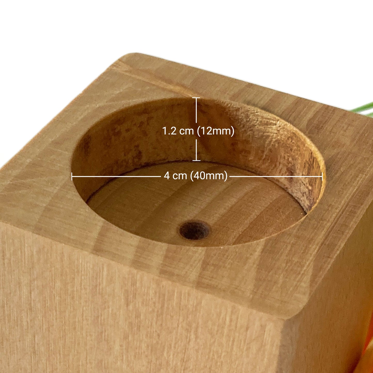 Wooden Wedding Memorial Tealight Candle Holder Gift