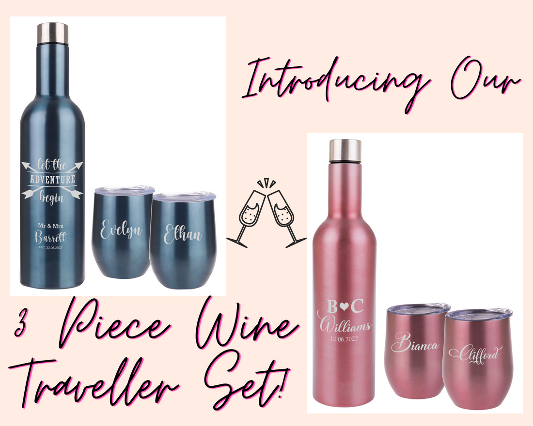 New Product Announcement "3 Piece Wine Traveller Set"