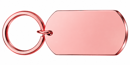 Custom Text Names Date Initials Metal Tag Keyring Gift [ TIB ]