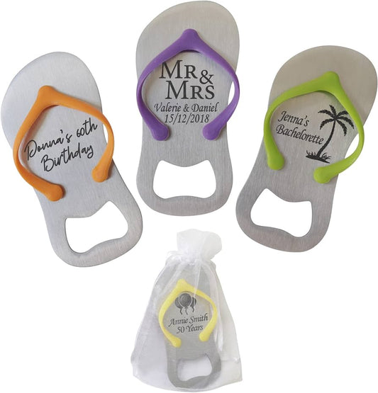 Engraved Customized Flip Flop Bottle Openers