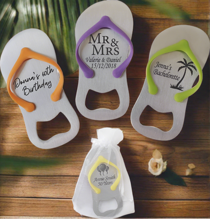 Engraved Customized Flip Flop Bottle Openers